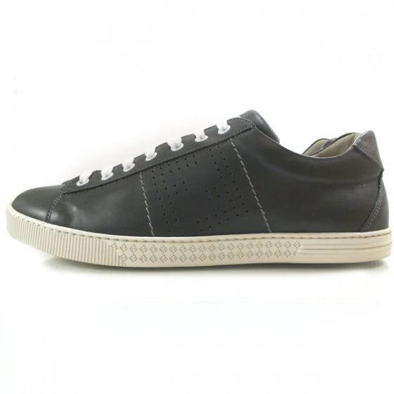 Fendi Vitello Perforated Sneakers 8 Grigio 2 of 8