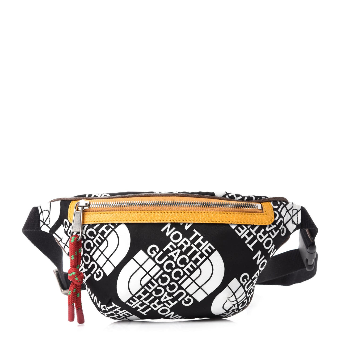 X THE NORTH FACE Econyl Nylon Belt Bag Black Ivory Crop