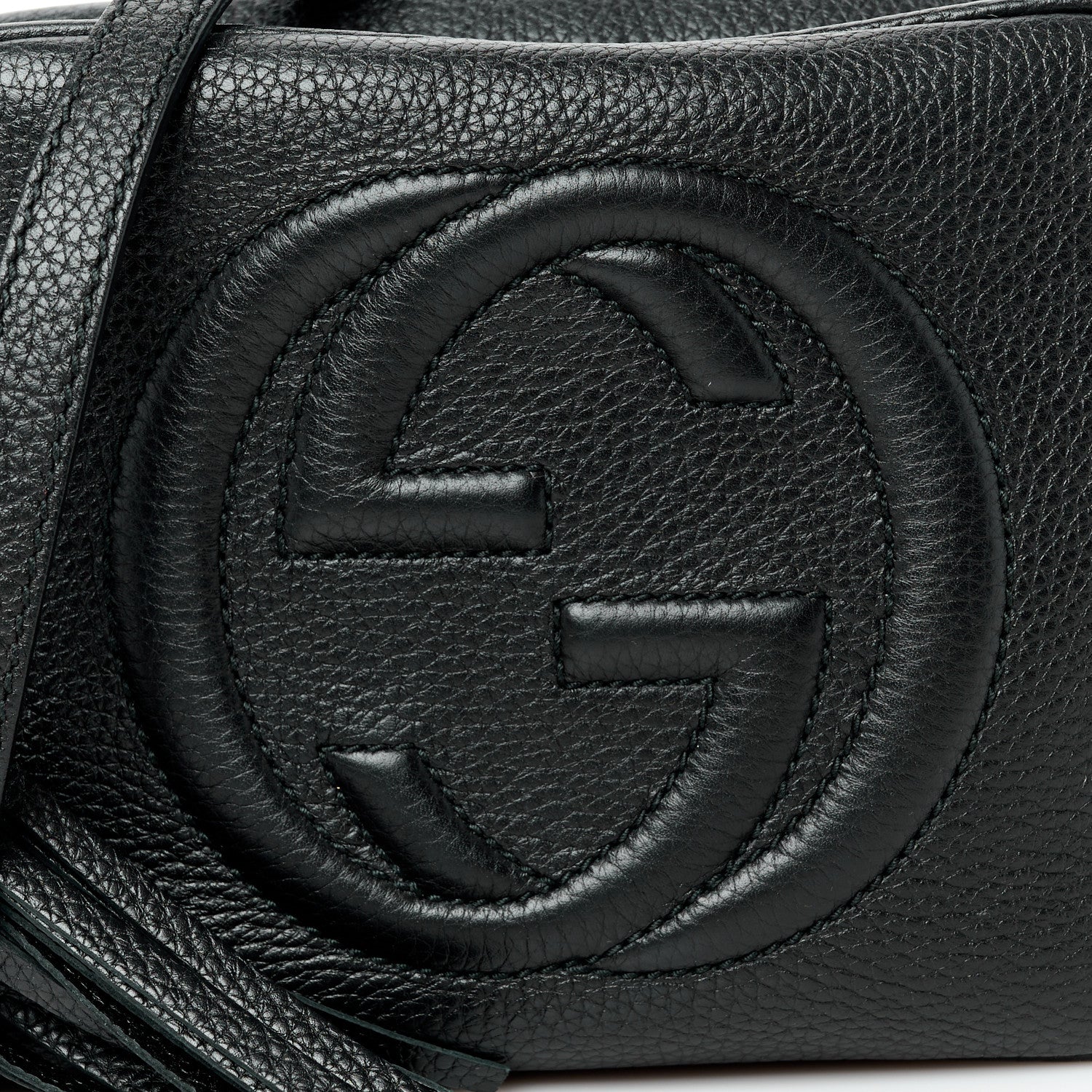 Gucci Pebbled Calfskin Small Soho Disco Bag Black 9 of 11