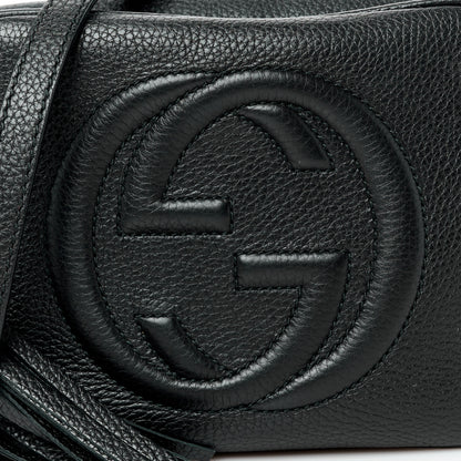 Gucci Pebbled Calfskin Small Soho Disco Bag Black 9 of 11