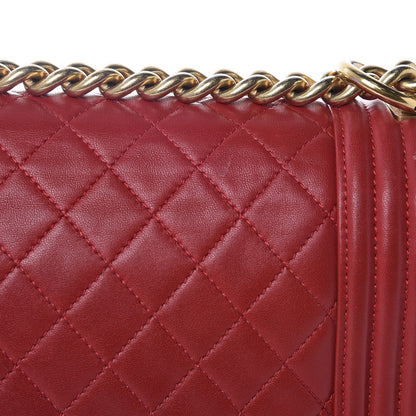 Chanel Lambskin Quilted New Medium Boy Flap Red 9 of 16
