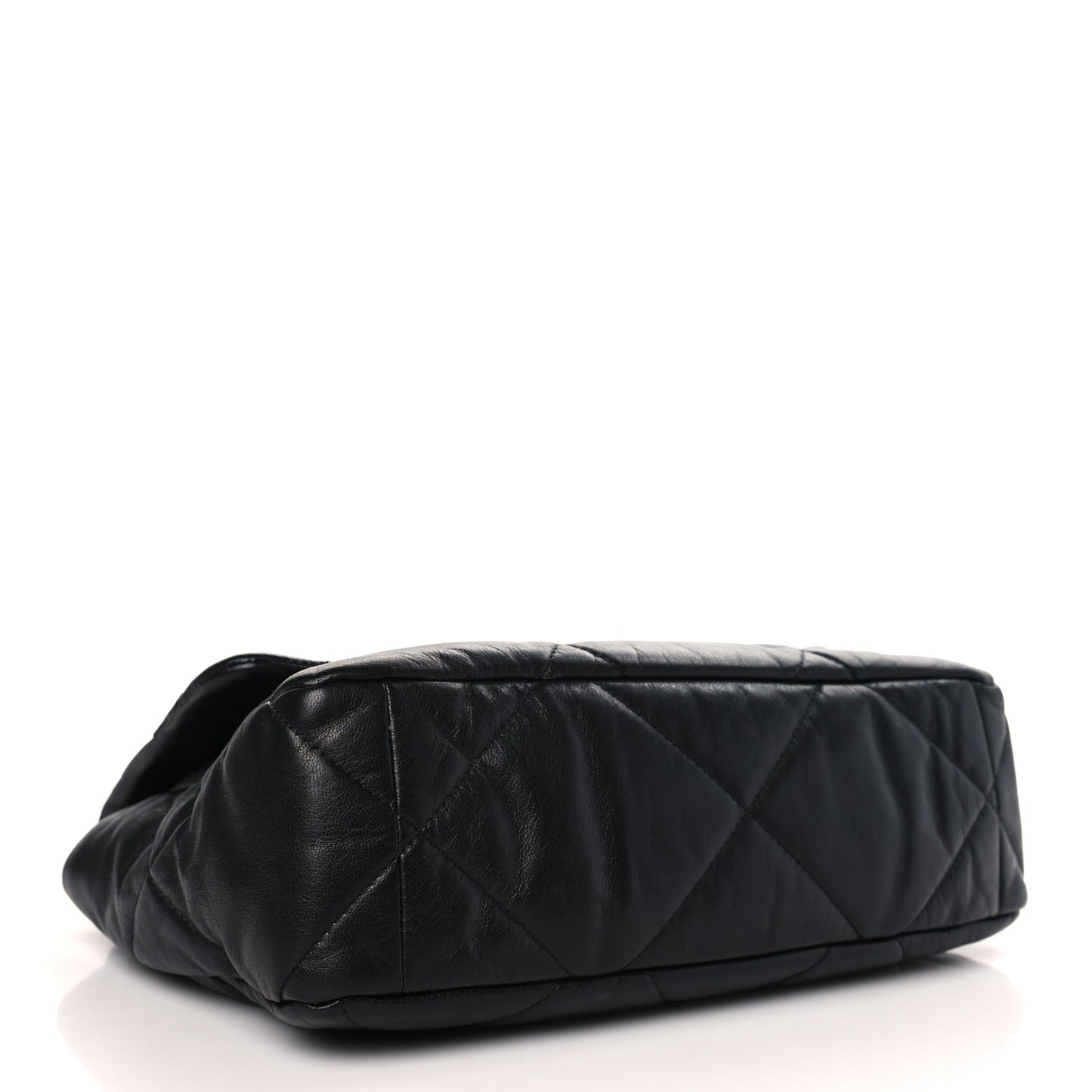 Lambskin Quilted Large Chanel 19 Flap Black