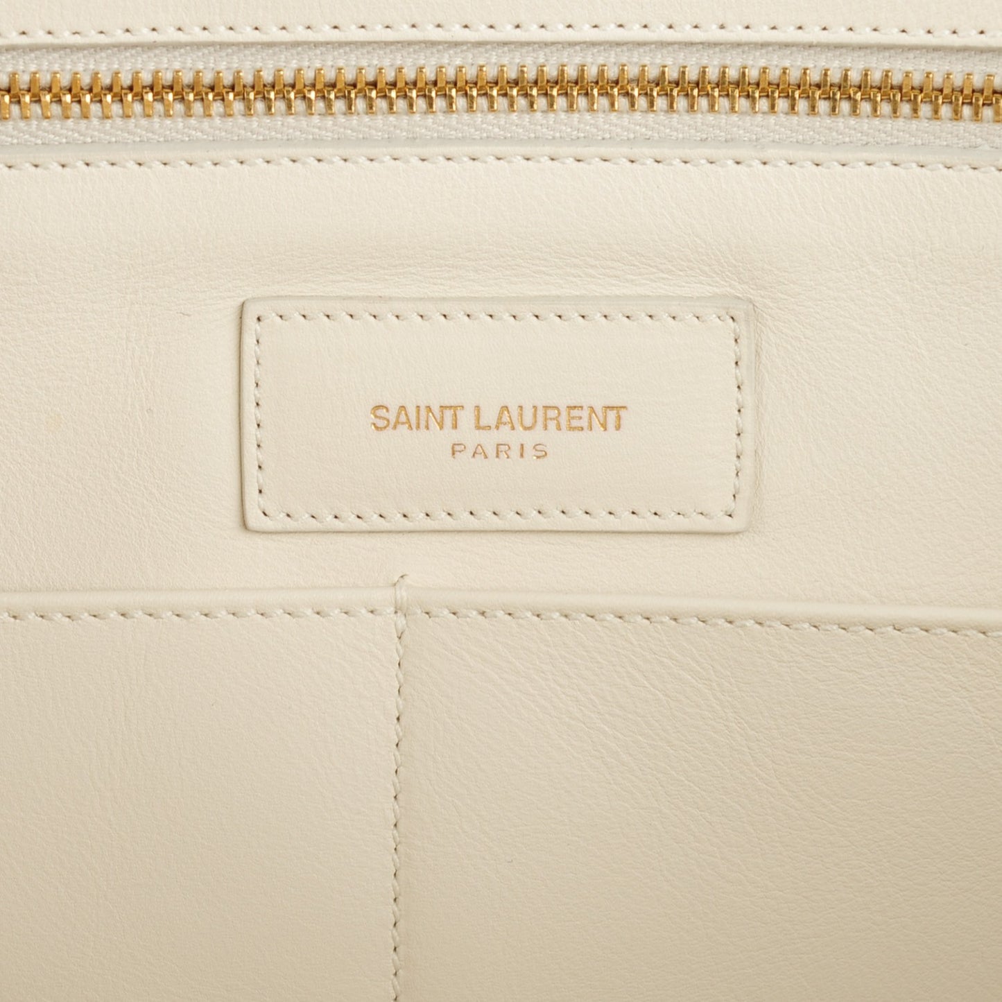 Calfskin Medium Classic Y Cabas Porcellana