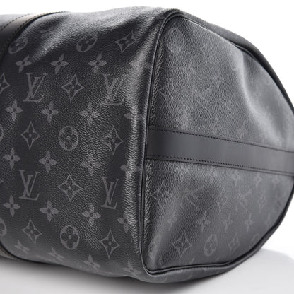 Louis Vuitton Monogram Eclipse Keepall Bandouliere 45 8 of 9