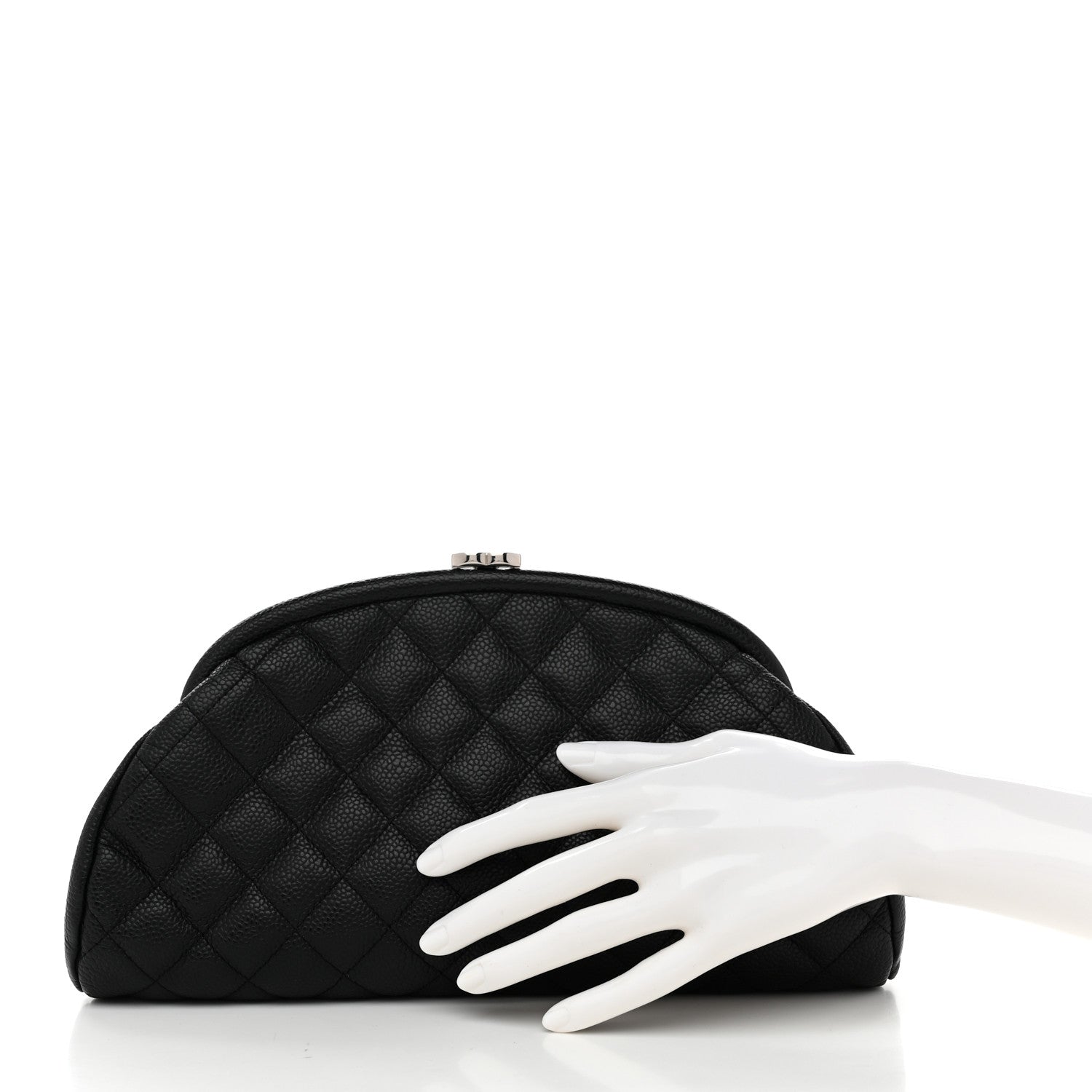 Chanel Caviar Quilted Timeless Clutch Black 2 of 7