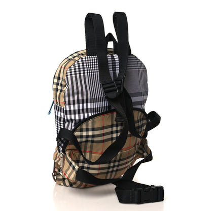Burberry Nylon Rex Vintage Check Convertible Backpack Bum Bag Archive Beige Grey 3 of 10