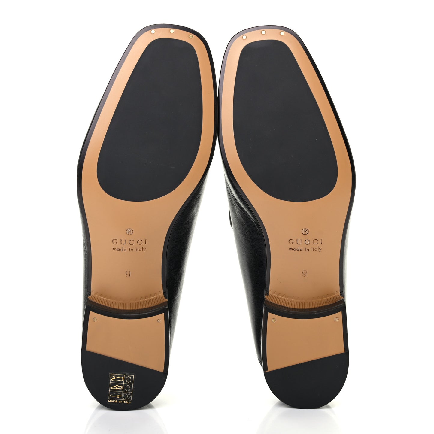 Goatskin Mens Horsebit Loafers 9 Black