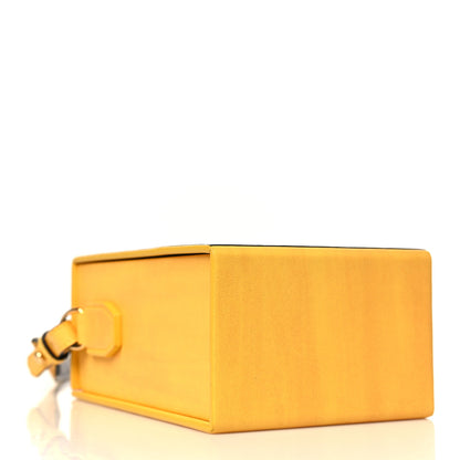 Fendi Vitello Fluffy Logo Vertical Box Yellow Box Black 4 of 9