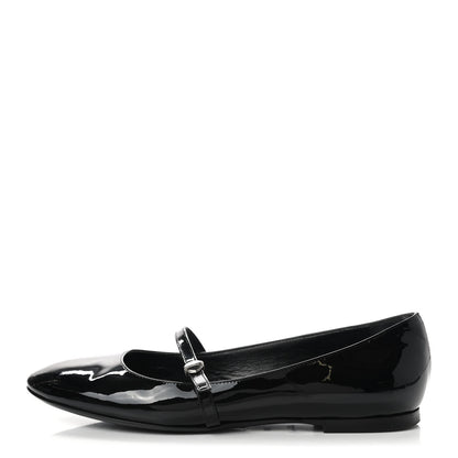 Louis Vuitton Patent Uniformes Ballerina Flat 38 Black 1 of 9