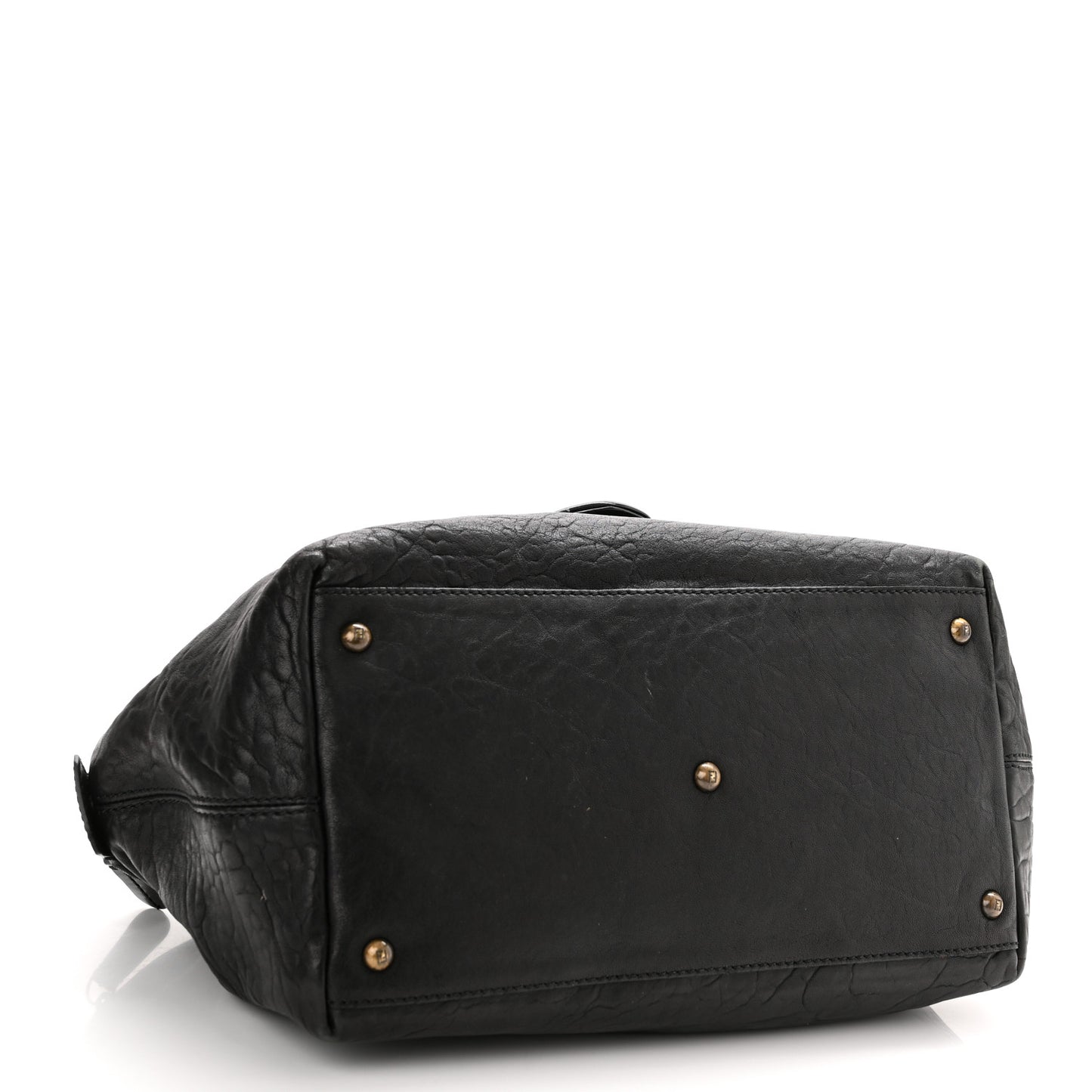 Nappa Patent B Buckle Tote Black