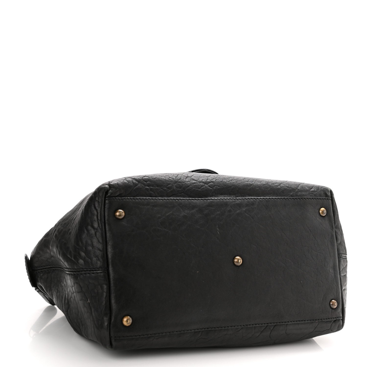 Fendi Nappa Patent B Buckle Tote Black 4 of 12