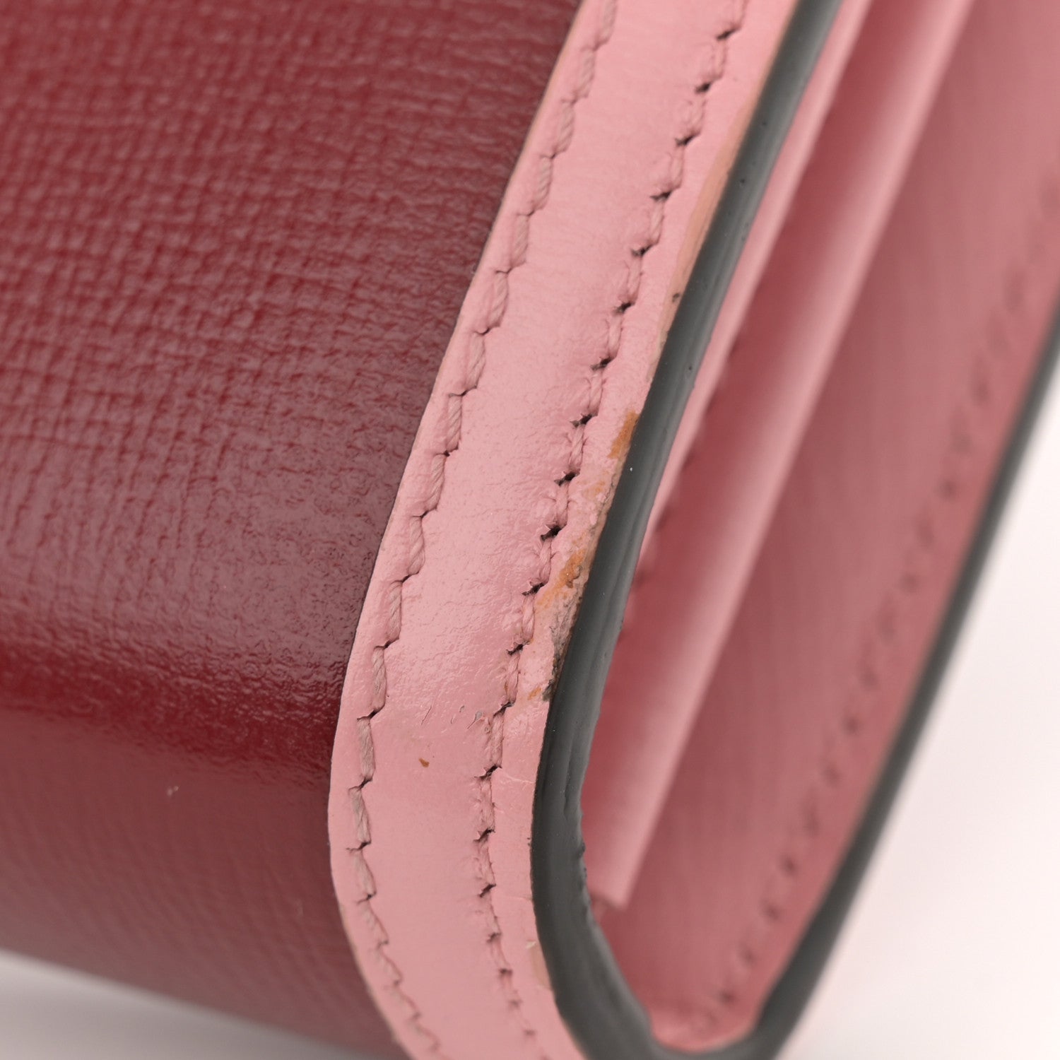Gucci Azalea Calfskin Enamel Mini Dionysus Chain Wallet New Cherry Red Wild Rose Off White 11 of 12