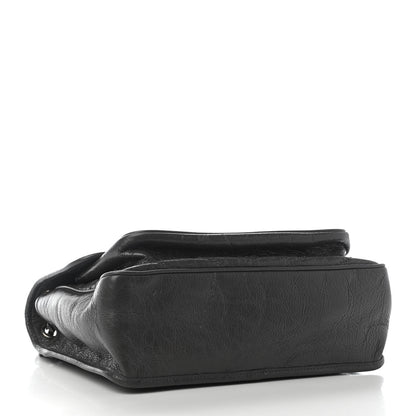 Saint Laurent Crinkled Calfskin Matelasse Monogram Medium Niki Chain Satchel Asphalt 3 of 10