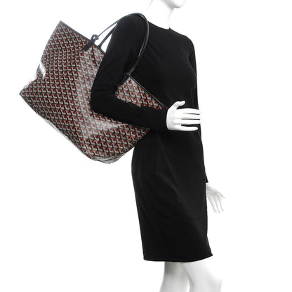 Goyard Goyardine Saint Louis Claire Voie GM Black Red 2 of 10