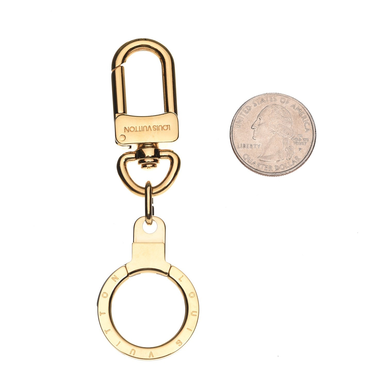 Louis Vuitton Pochette Extender Key Ring Gold 2 of 4