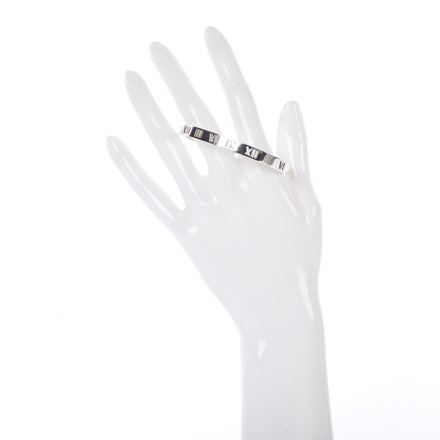 Sterling Silver Atlas Pierced Hinged Bangle Bracelet