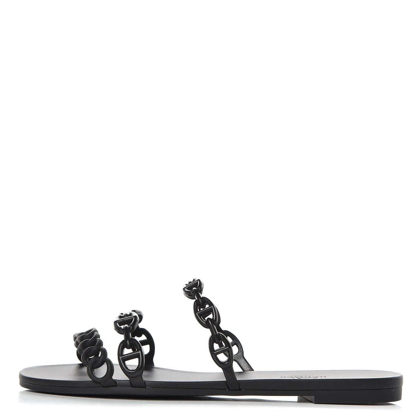 Rubber Chaine d'Ancre Rivage Sandals 37 Black