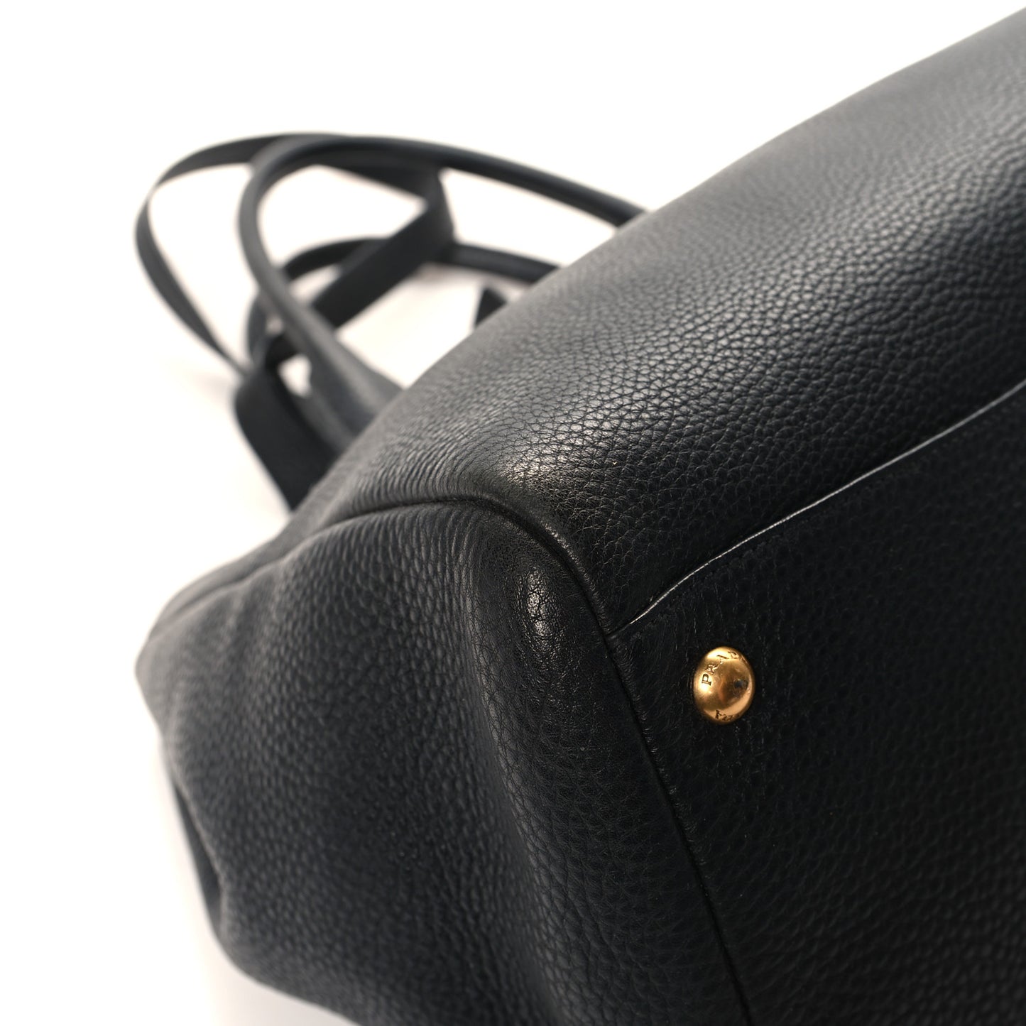 Vitello Daino Shopping Satchel Black