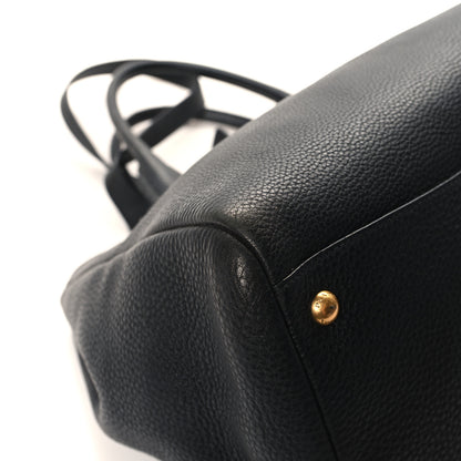 Prada Vitello Daino Shopping Satchel Black 8 of 15