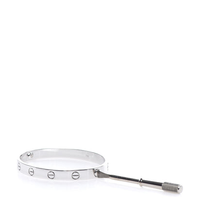 Cartier 18K White Gold LOVE Bracelet 16 4 of 8