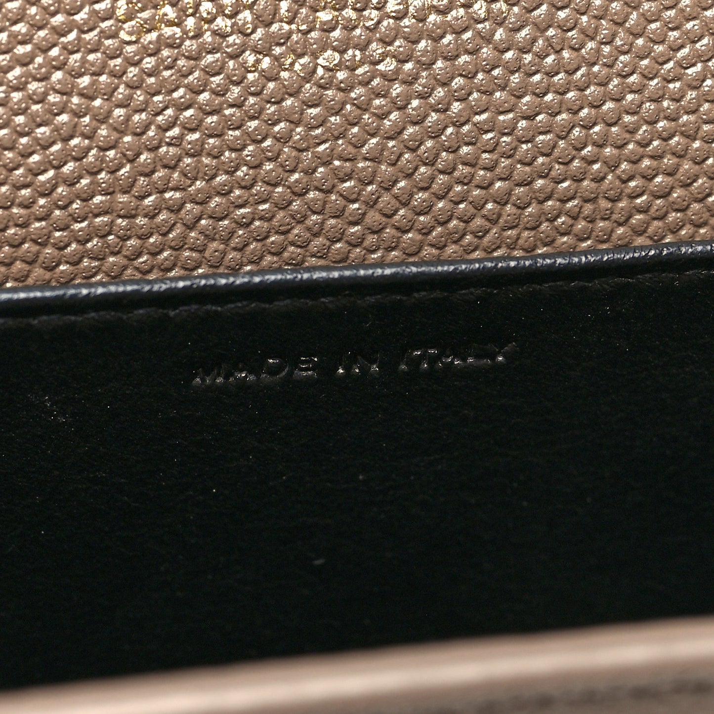 Grain De Poudre Monogram Uptown Chain Wallet Dark Beige