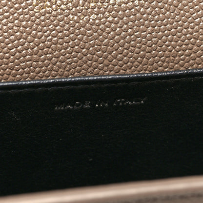Saint Laurent Grain De Poudre Monogram Uptown Chain Wallet Dark Beige 9 of 12
