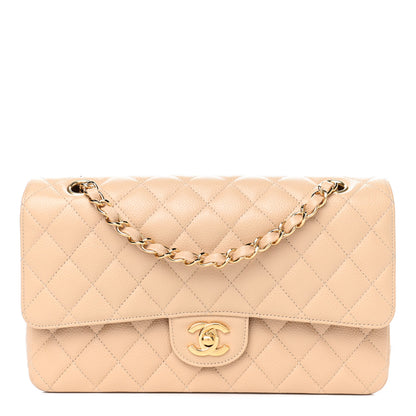 Chanel Caviar Quilted Medium Double Flap Beige Clair 1 of 4