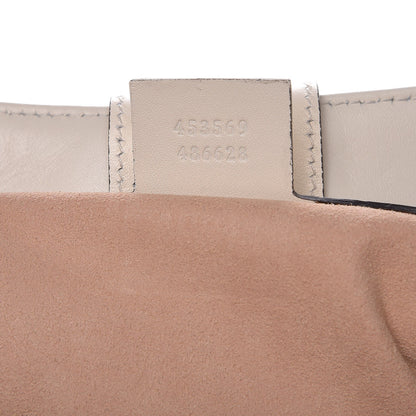 Gucci Calfskin Matelasse Medium GG Marmont Shoulder Tote Bag White 7 of 8