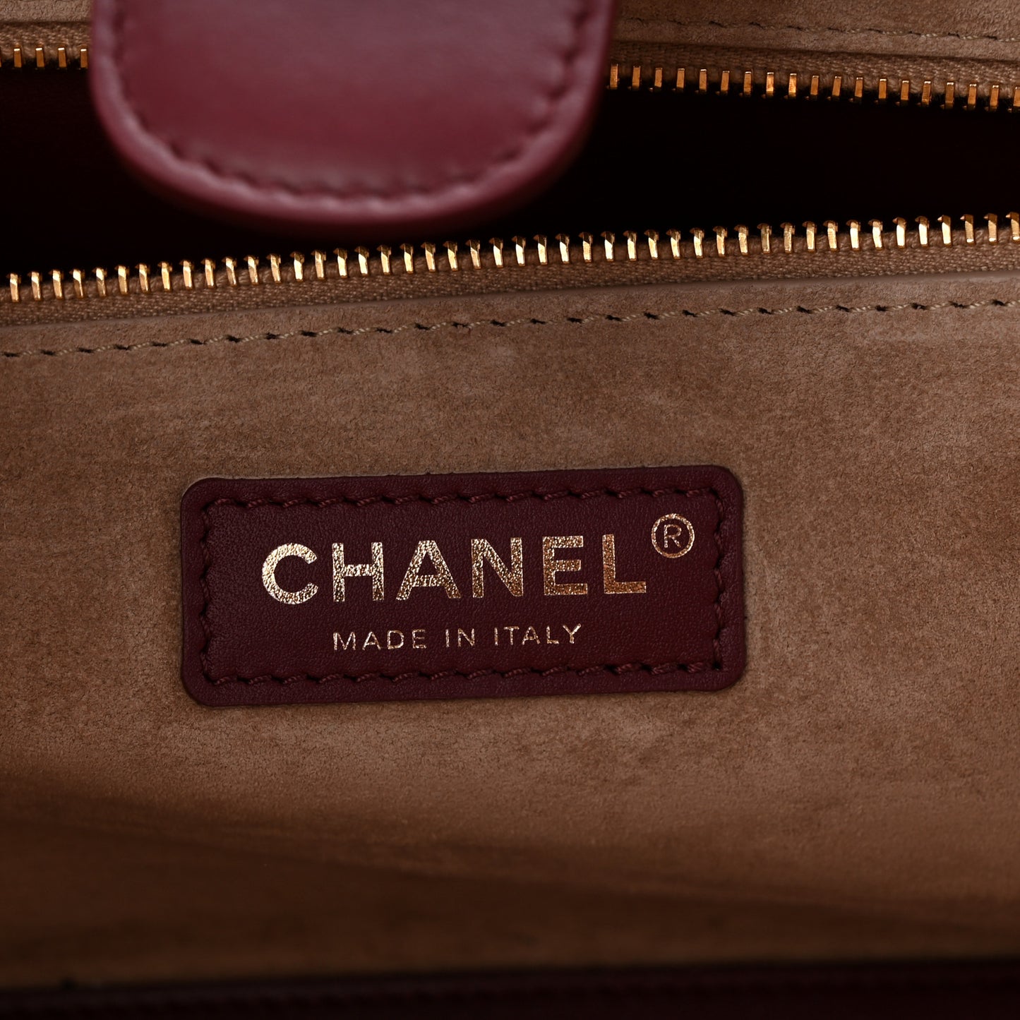 Calfskin Archetype Small Shopping Tote Dark Burgundy