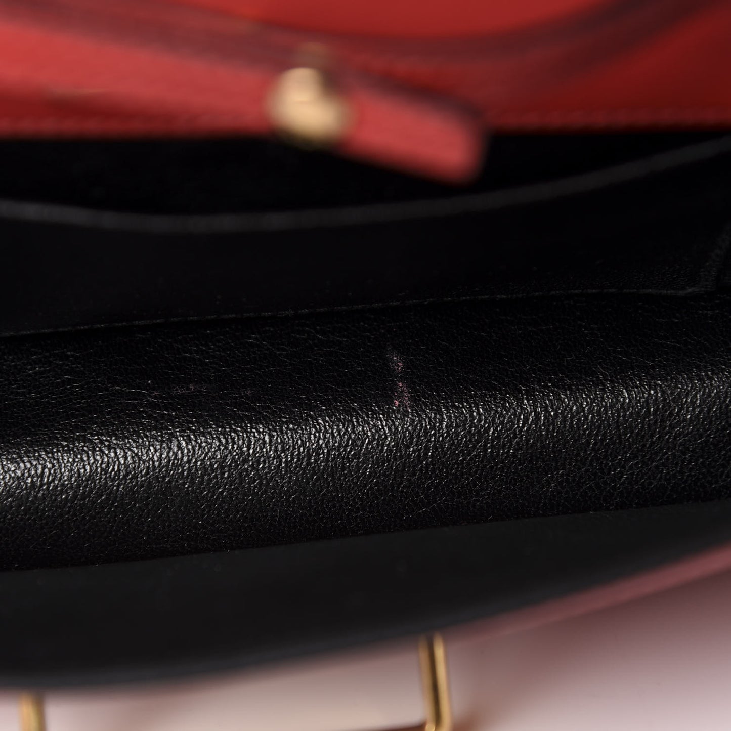 City Calf Saffiano Cahier Pochette Fuoco Black