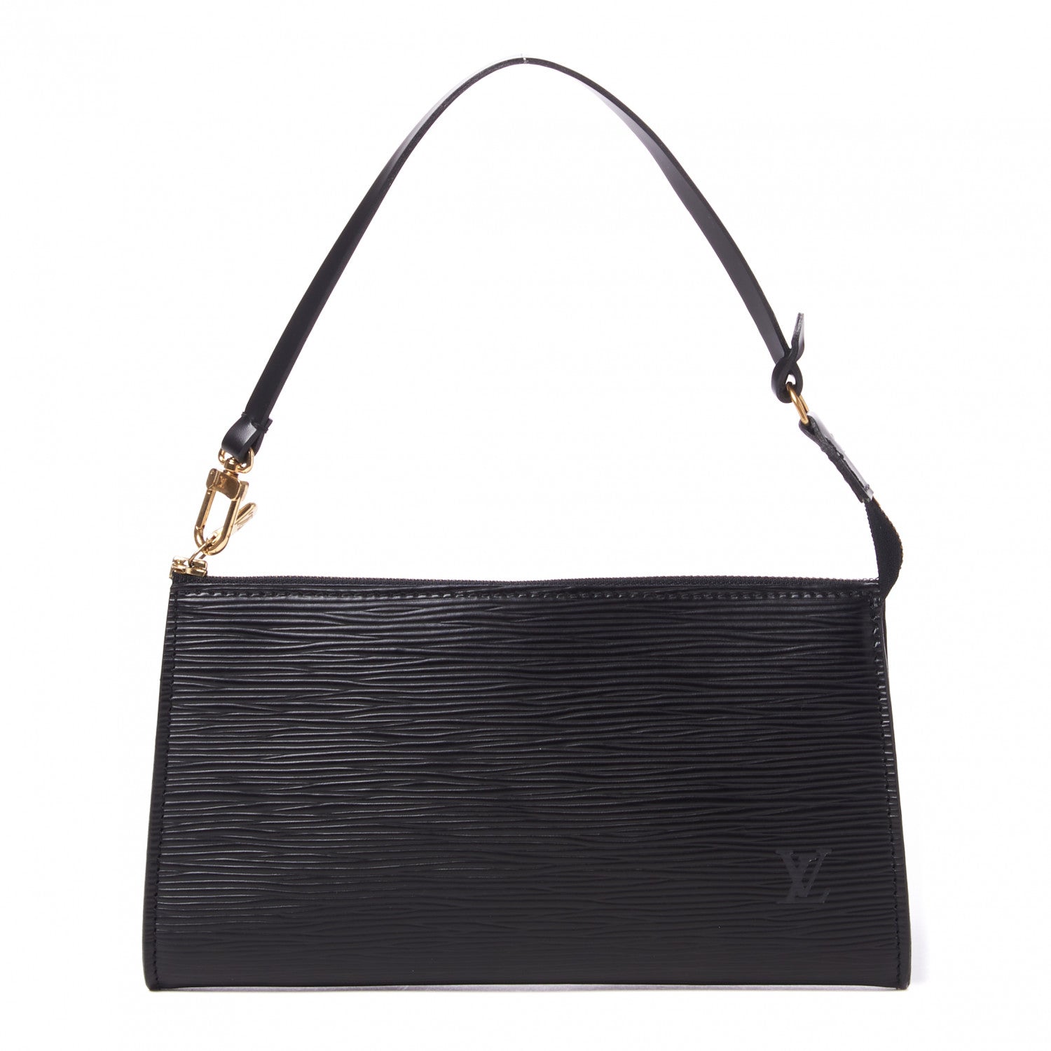 Louis Vuitton Epi Pochette Accessories 21 Black 1 of 8