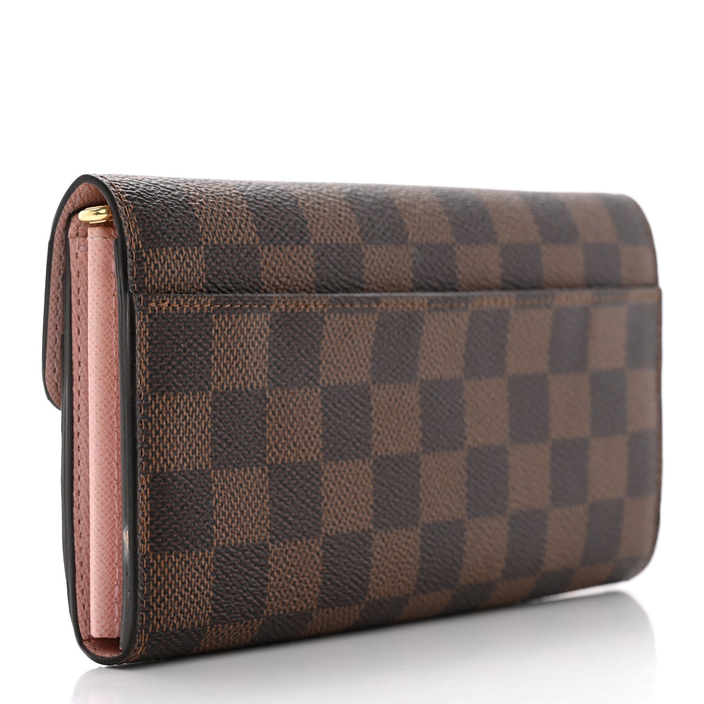 Damier Ebene Sarah Wallet NM Rose Ballerine