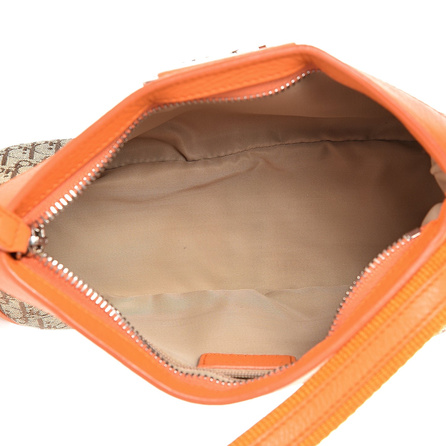 Monogram Shoulder Bag Orange Beige