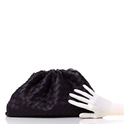 Bottega Veneta Nappa Maxi Intrecciato The Pouch Oversized Clutch Grape 3 of 9
