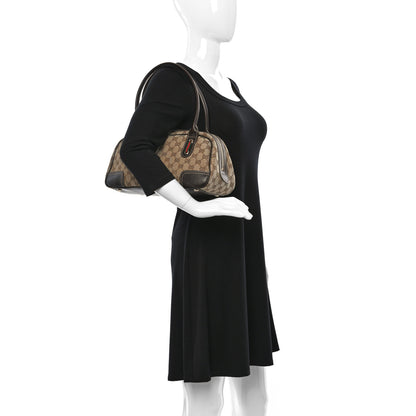 Gucci Monogram Small Princy Satchel Dark Brown 3 of 17