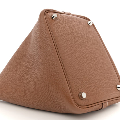 Hermes Taurillon Clemence Picotin Lock 18 PM Gold 9 of 11