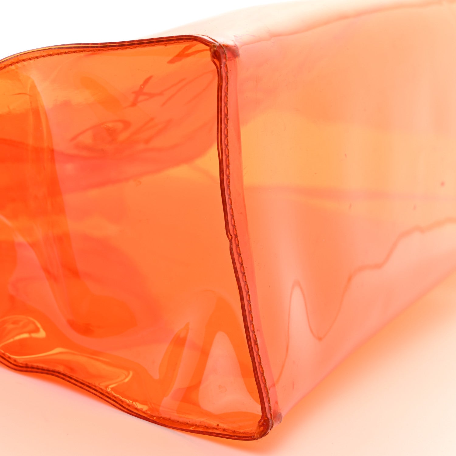 Hermes Vinyl Souvenir De L'Exposition Kelly Orange 7 of 13