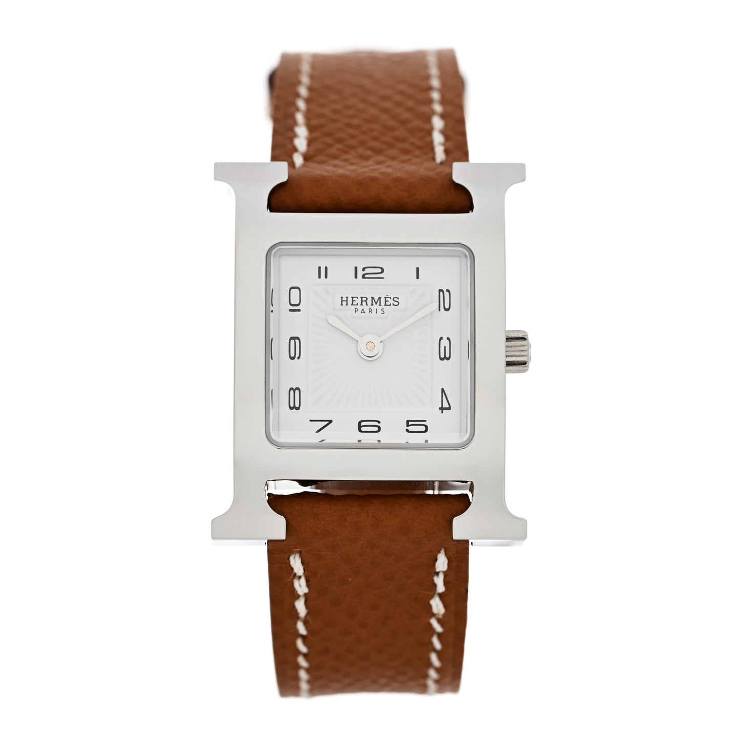 Stainless Steel Epsom 21mm Heure H Hour Quartz Watch Gold