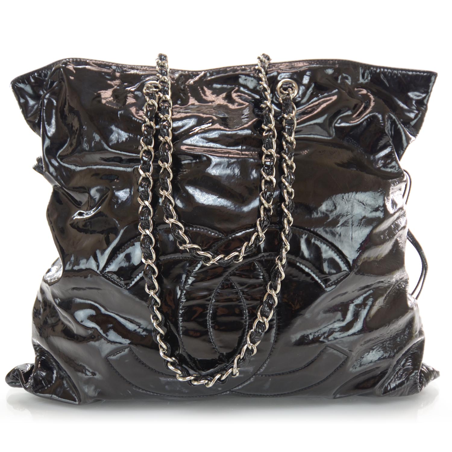 Chanel Patent Bonbons Shopper Tote Black 1 of 8