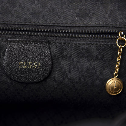 Gucci Suede Bamboo Backpack Black 5 of 11