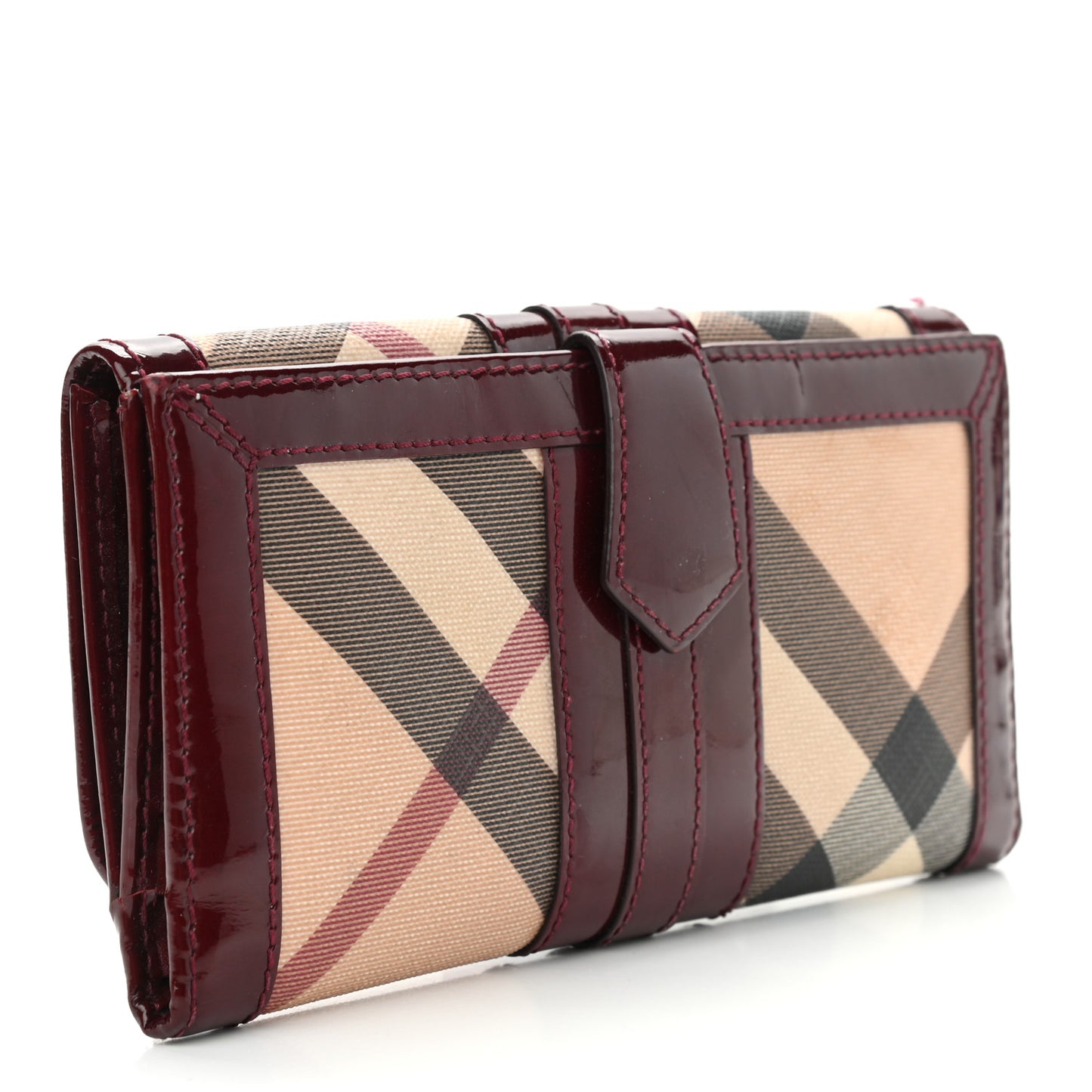 Nova Check Penrose Continental Wallet Red