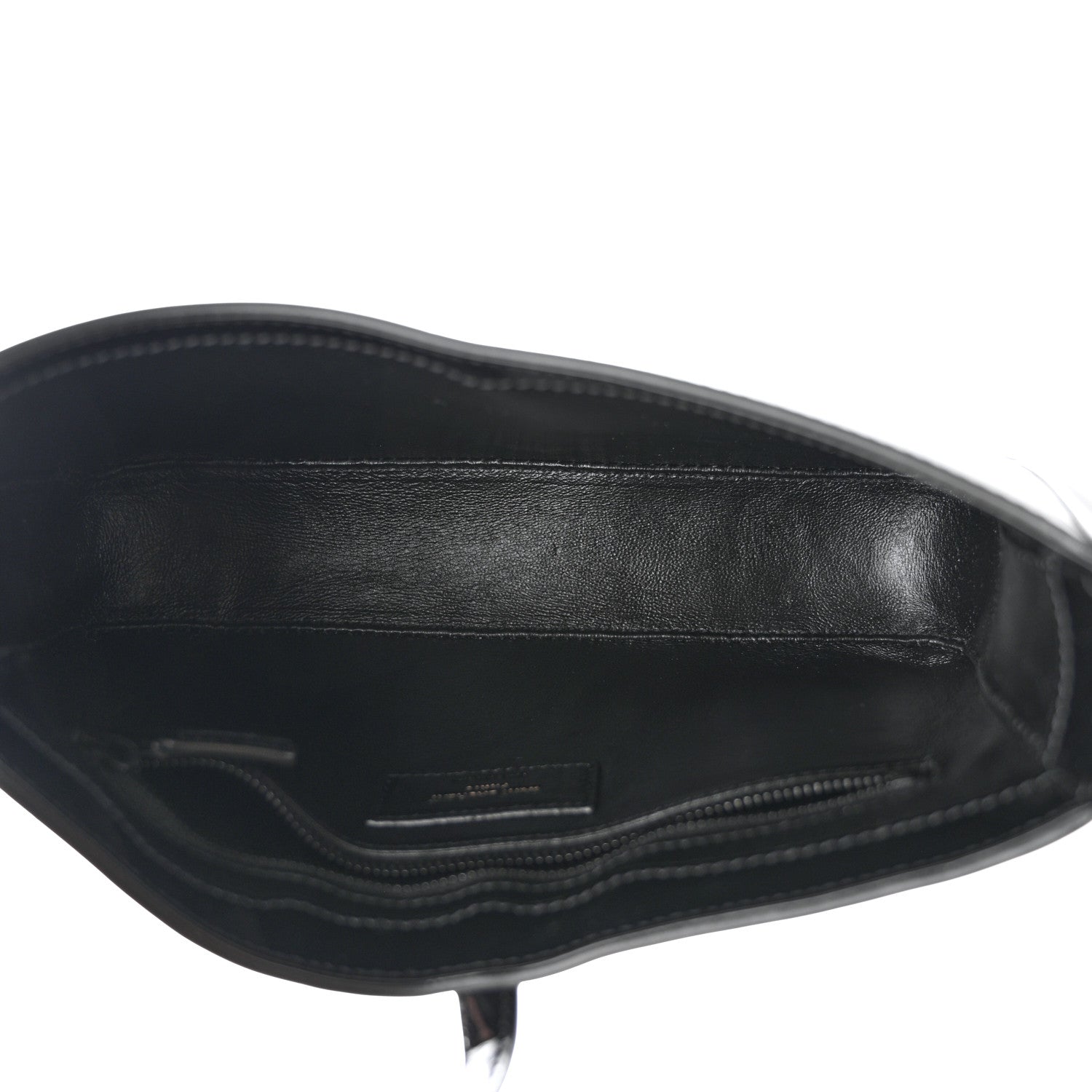 Saint Laurent Patent Le 5 A 7 Monochrome Hobo Black 5 of 12