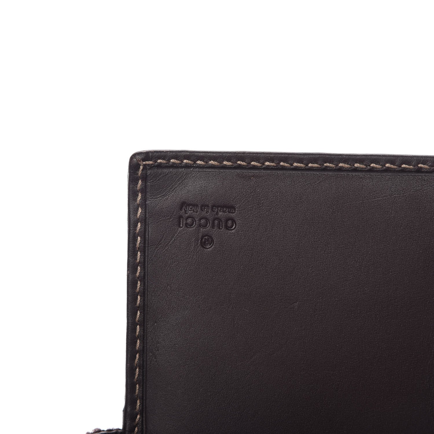 Gucci GG Plus Monogram Calfskin Ladies Web Continental Wallet Beige Ebony Brown 8 of 11