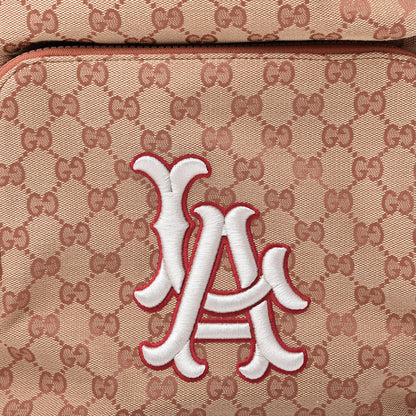 Gucci X MLB GG Monogram LA Dodgers Large Backpack Beige Ruggine Ivory 10 of 10