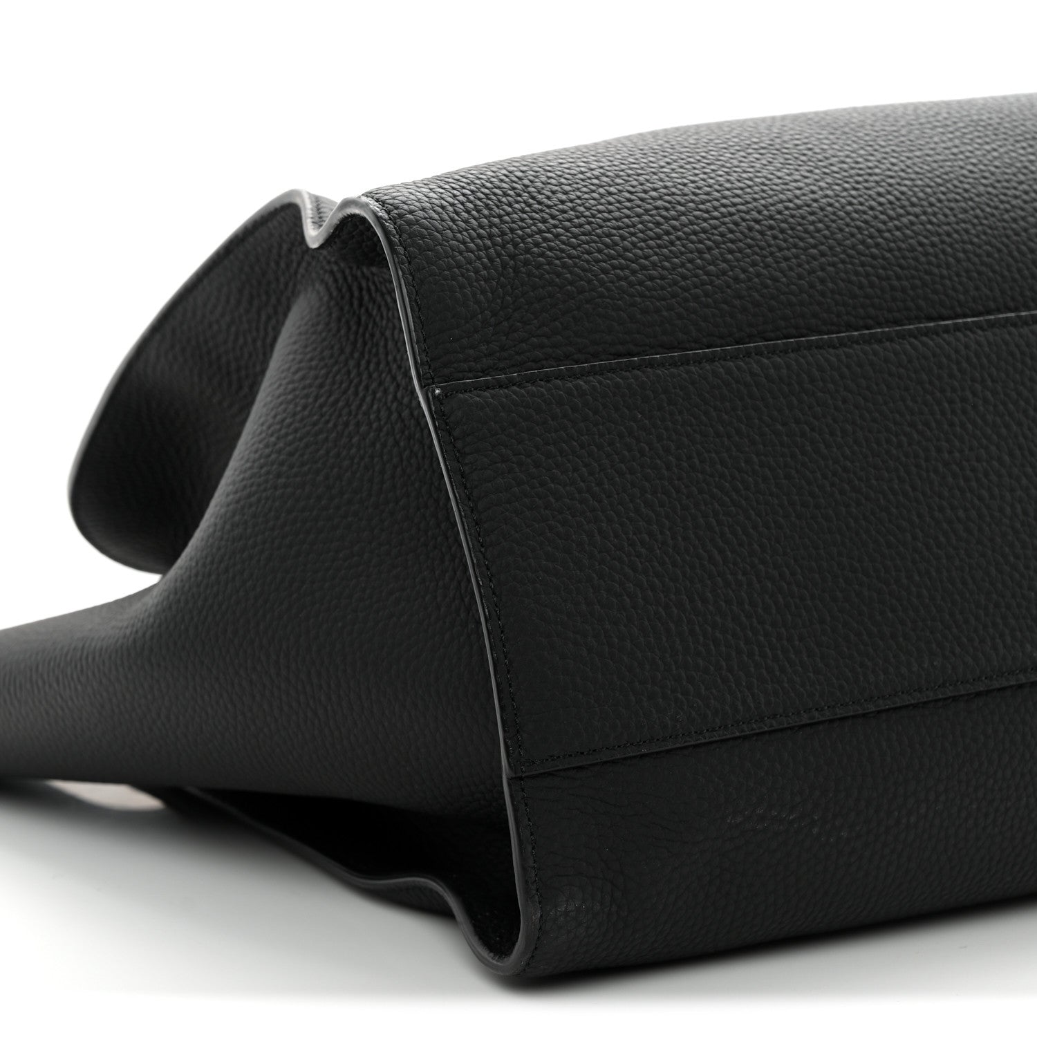 The Row Matte Grained Calfskin Marlo 17 Black 8 of 9
