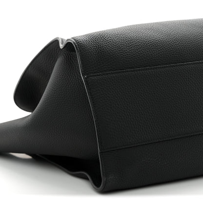 The Row Matte Grained Calfskin Marlo 17 Black 8 of 9