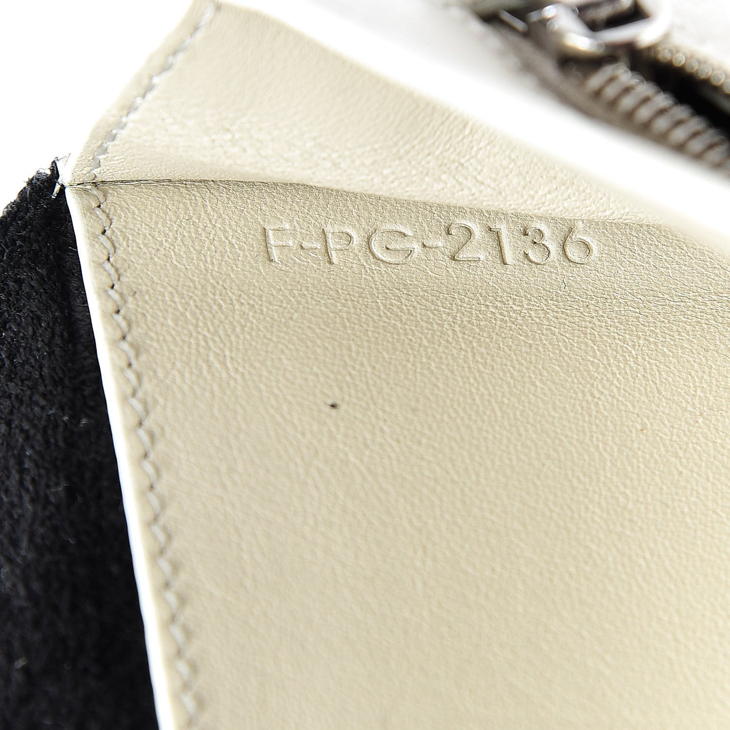 Grained Calfskin Large Multifunction Strap Wallet Black Chalk