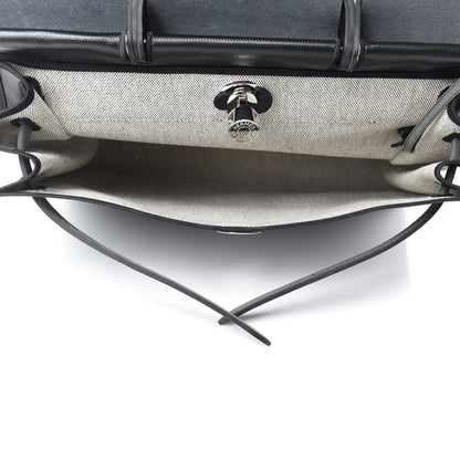 Hermes Toile H Berline Vache Hunter Herbag Zip 39 MM Black Ecru 5 of 10