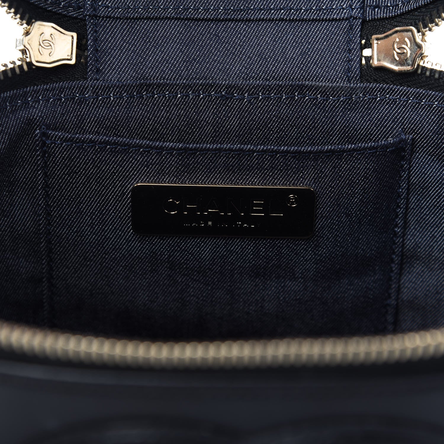 Chanel Lambskin Timeless Vanity Cosmetic Case Black 8 of 10