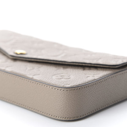 Louis Vuitton Empreinte Pochette Felicie Chain Wallet Tourterelle 6 of 10